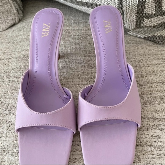Zara Women's Light Purple Heels - Picture 1 of 3
